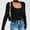 Black, variant on TMOYZQ Plain Knit Sweaters for Women Trendy Fall Square Neck Long Sleeve Bodycon Tunic Kintted Going Out Tops Fashion Slim Fit Pullover Sweaters