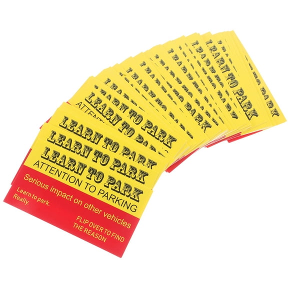 100pcs Bad Parking Cards Parking Ticket Public Bad Parking Card Bad Parking Paper Card Parking Tickets Vehicle Bad Parking Card