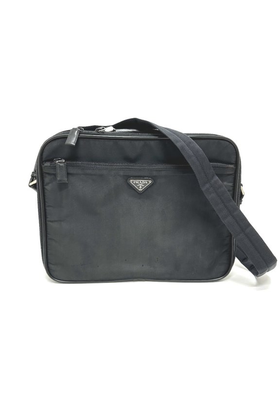 Pre-Owned PRADA V147S Triangle Plate 2WAY Bag Shoulder Briefcase Business Nylon Men's Women's...