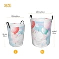 thumbnail image 3 of Sikiie Cute Elephant Print Round Dirty Clothes Basket, Waterproof Standing Foldable Storage Basket, for Laundry Room, Bedroom, Bathroom Storage-Small, 3 of 6