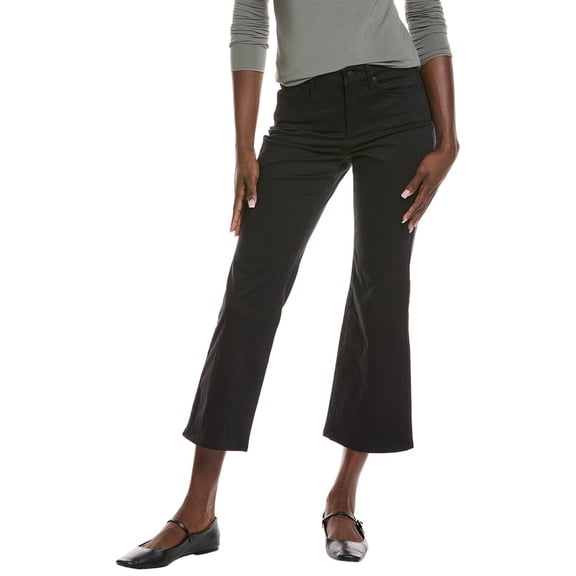 NYDJ womens  Julia Eggplant Flare Jean, 0, Black