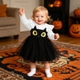 thumbnail image 2 of Weebloom Halloween Dress For Baby Girls Tutu Cat Dress Up Stage Performance Long Sleeve Party Outfit Clothes Girls' Dresses White 18-24 Months, 2 of 8