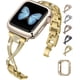 thumbnail image 1 of Correas de reloj compatibles con Apple Watch 38 mm, 40 mm, 41 mm, 42 mm, 44 mm, 45 mm SE Series 7 6 5 4 3 2 1 Joyería para mujer Correa de metal con pulsera de repuesto de diamantes brillantes, 1 of 5