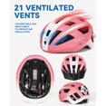 thumbnail image 5 of FUNWICT Adult Bike Helmet with Visor and Goggles for Men Women Mountain Road Bicycle Helmet Rechargeable Rear Light Cycling Helmet, 5 of 10