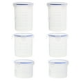 thumbnail image 1 of 6pcs Plastic Sealed Storage Jars Grain Storage Jar Airtight Food Storage Containers, 1 of 8