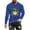 Blue, variant on ZRGHAOYLQ St. Patrick's Day Long Sleeve T-shirt Mens Big Tall Crewneck T-shirt Plus Size Shamrock Gnomies Pattern Shirt Tops Slim Fit Lightweight Shirts for Men