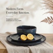 Stone Lain Mirella 12-Piece Dinnerware Set Stoneware, Blue