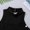 Black, variant on Aislor Big Girls Kids Mock Neck Criss-Cross Back Crop Tops Athletic Dance Sports Activewear