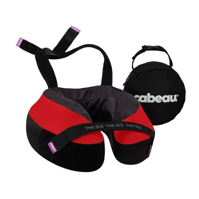 Almohada cervical de viaje Cabeau The Neck's Evolution S3 London Red