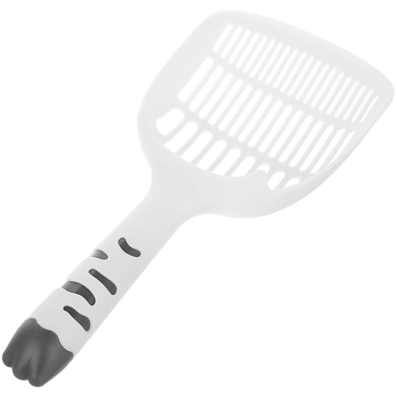 LOLIPPYY White Cat Litter Scoop with Angled Edge and Extra Large for Easy and Efficient Cleaning