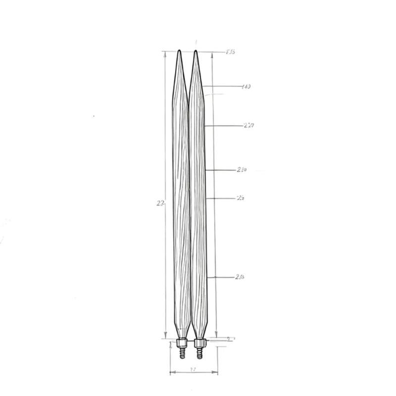 ANXPTIME Multicolor Wood Detachable Knitting Needle Set For Projects