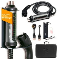 J Booster UP-JB2 EV Charger, 240V, 40A Vehicle Charging Station with NEMA 5-15 & 14-50 Adapters