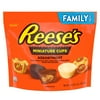 REESE'S, Miniatures Chocolate and White Creme Peanut Butter Assortment Cups Candy, Gluten Free, 16.1 oz, Family Pack