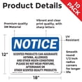 thumbnail image 2 of Scented Products Can Aggravate Asthma Allergies OSHA Notice Vinyl Decal Label 18 Inch x 12 Inch - 10 Pack, 2 of 6