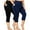 C-Blue, variant on Nausy Yoga Capri Plus Size Leggings for Women with Pockets Tummy Control High Waist Workout Yoga Pants