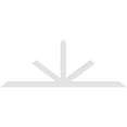thumbnail image 4 of 96"W x 36"H x 2"D x 4"F, 9/12 Pitch, Saratoga Architectural Grade PVC Gable Bracket, 4 of 8