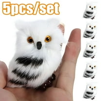 BESTSKY 5Pcs/Set Snowy Owl,Stuffed Animal,Bird Toys,Cuddly Plush Toy for Nursery Decor,Lovely Fluffy Stuffed Owl,Birthday Baby Shower Gifts for Kids,Girls