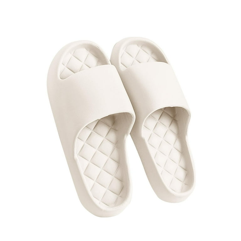 Aueoeo Shower Slippers, Women Men's Slides Sandals Pool Slides