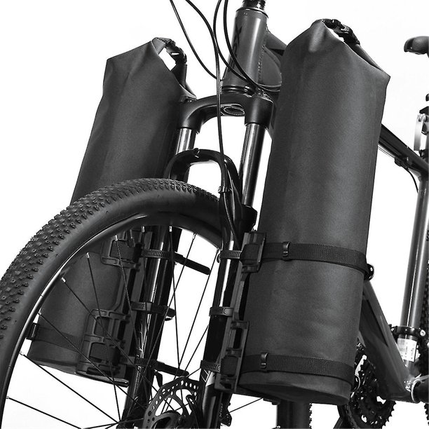 2 Pcs Portable Waterproof Bike Fork Bag Mounting Seat Electric Scooter Bag Mount Base Bicycle Fron