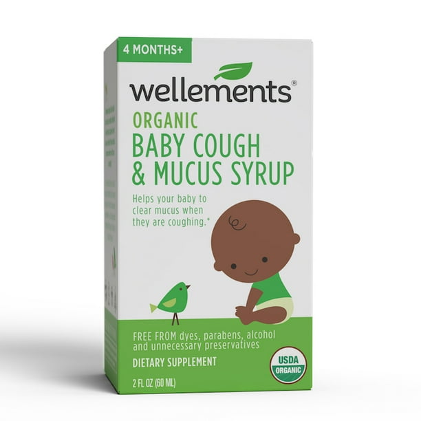 Wellements Organic Baby Cough and Mucus Syrup, 2 fl oz