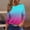 Sky Blue, variant on SOOMLON Womens 3/4 Sleeve T Shirts Petite Tunic Cotton Tops Casual Gradient Color Crewneck Shirts Cute T Shirts 2025 Trendy Spring Summer Ladies Tops Loose Fit Boho Basic Outfits Pullover Hot Pink XL