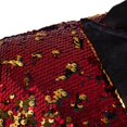 thumbnail image 6 of Blekii Men's Sequin Blazer Jacket, Party Tuxedo Style Jacket, Glitter Evening Wear Coat, Festive Holiday Celebration Top, Stage Performance Outfit, Eye-Catching Jacket for Special Nights, Red Xl, 6 of 9
