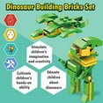 thumbnail image 4 of PANLOS STEM Educational Learning Building Bricks Toy 577 Pieces Dinosaur Building Blocks Set Tyrannosaurus Building Kits Gifts for Kids Boys and Girls Tight Fit and Compatible with All Major Bran, 4 of 6