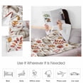 thumbnail image 4 of Fall White Pumpkins Red Maple Leaf Wood Grain Thanksgiving Throw Flannel Blanket 40x50In Super Soft Cozy Bed Blanket, Lightweight Plush Fuzzy Bed Throw for Bedroom Sofa Couch Living Room, 4 of 4