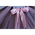 thumbnail image 3 of Toddler Girls 2 Pieces Dress Unicorn Baseball Stripe Glitter Tutu Tulle Party Dress Brown 2T XS (P201717P), 3 of 4