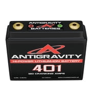 Antigravity AG-401 Lithium Motorcycle Battery, 12V Small Case Powersports Battery, 120 Cranking Amps