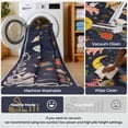 thumbnail image 4 of 6x9 Sun and Moon Celestial Cottagecore Area Rug, Vintage Boho Washable Low Pile Non-Slip Tapestry Rug for Living Room Bedroom, Navy Blue, 4 of 5