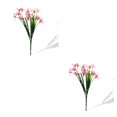thumbnail image 1 of Ramo de flores artificiales Monstrate de seda 5 cabezas ramo de fiesta decoración del hogar EE. UU. Rosado 2Conjunto, 1 of 6
