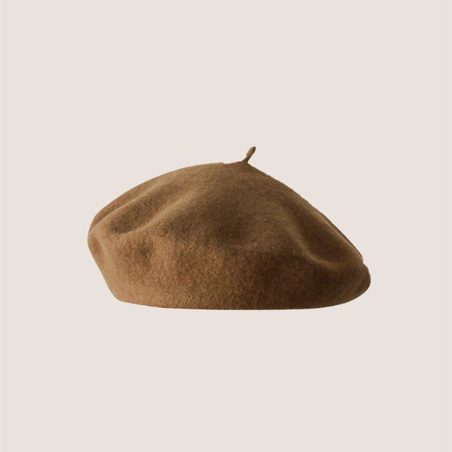 LinYooLi Hot Selling Autumn And Winter Wool Beret For Girls, Artistic And Retro, Versatile Korean Version Painter Hat, English Solid Color Felt Hat