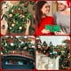 thumbnail image 4 of Cinta De Terciopelo Cinta decorativa navideña de terciopelo, 10 m, flocada, para envolver regalos, decoración de árbol, 10 unidades, color café Rkxzt, 4 of 8
