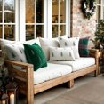 thumbnail image 5 of 2Pcs Christmas Decorative Pillow Covers Set of 2 Faux Fur Throw Pillows with Embroidered Christmas Tree 18x18 Inch White Green Winter Couch Covers for Festival Sofa Bedroom Living Room Home Decor, 5 of 5