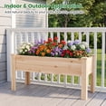 thumbnail image 5 of Costway Raised Garden Bed Elevated Planter Box Wood for Vegetable Flower Herb, 5 of 10