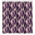 thumbnail image 2 of Ambesonne Geometric Shower Curtain, Abstract Style Triangles, 69"Wx75"L, Dark Purple Lilac, 2 of 2