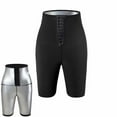 thumbnail image 2 of Gyexs Mens Sauna Shorts Casual Loose Fit Sweat Shorts Gym Workout Shorts Compression Elastic Waist Bottoms Summer Sportswear Z03 Silver, Size XXXXL, 2 of 7