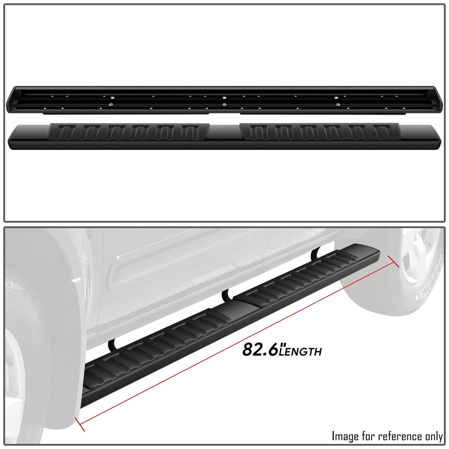 DNA Motoring For 05-24 Nissan Frontier Crew Cab Black 6" Side Step Nerf Bar Running Boards