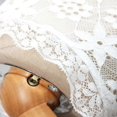 thumbnail image 4 of Women's Ruffle Turtleneck Detachable Fake Collar Half Shirt Blouse Floral Lace Pullover Underwear False Shirt Collar White L, 4 of 5