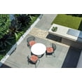 thumbnail image 7 of FBTS Prime 16x17 inch All-Weather Orange Geometric Outdoor Seat Pads, Pack of 4, 7 of 7