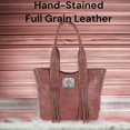 thumbnail image 2 of American West Women's Handbag Genuine Leather Tote Hand Tooled Stylish Every Day Purse, 2 of 7