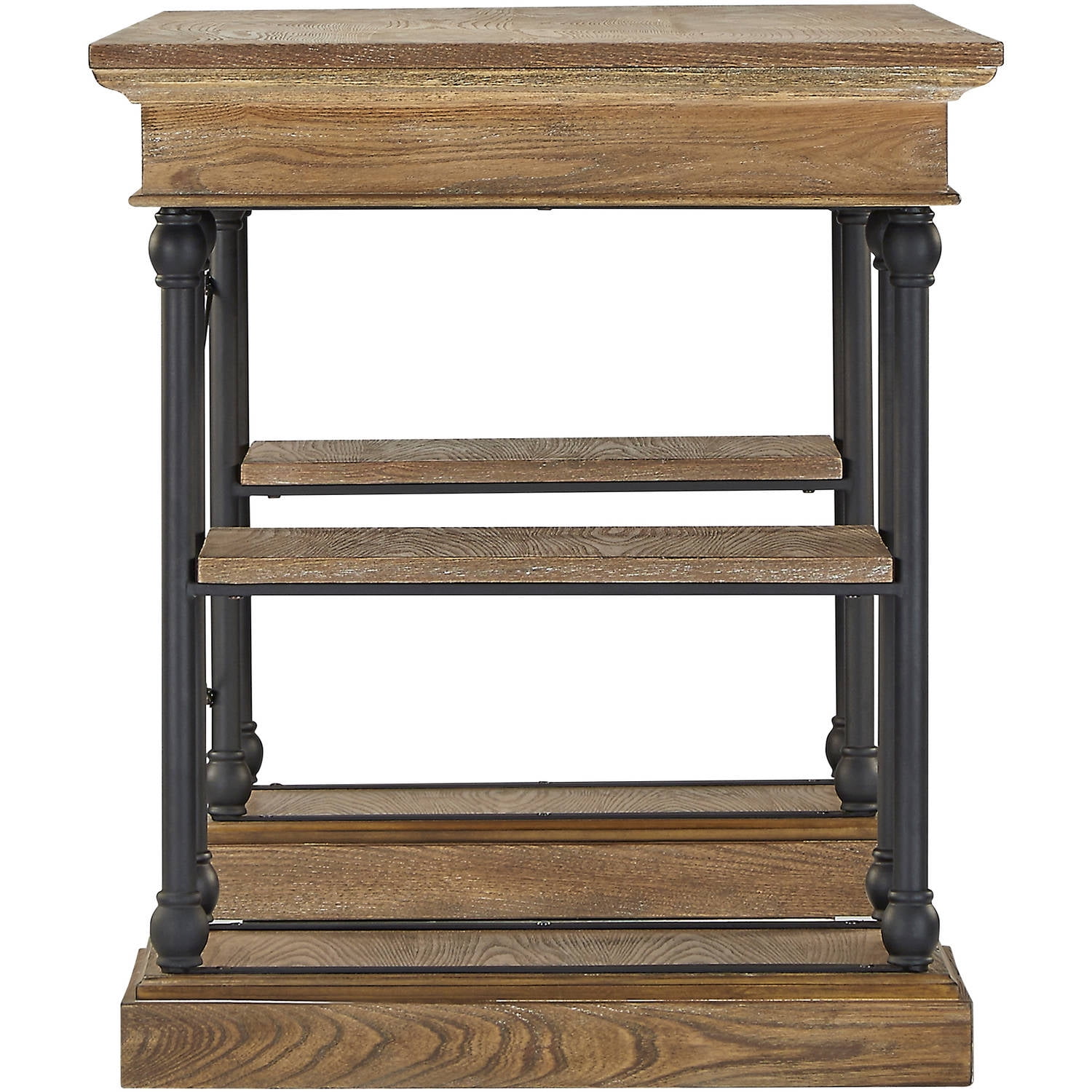 Weston Home Cabana Rustic Rectangular Writing Desk with 1-Drawer, Brown
