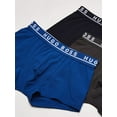 thumbnail image 3 of BOSS Mens 3-Pack Stretch Cotton Regular Fit Trunks X-Large Navy/Charcoal/Blue, 3 of 4