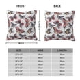 thumbnail image 2 of Pofeuu Vintage Butterflies Print Double-sided plush pillowcase Square Throw Pillow Covers Pillows Cover for Living Room Bedroom Sofa Couch Cushion Cover（No pillow core）-16"x16", 2 of 7