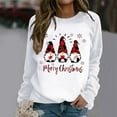 thumbnail image 2 of Plus Size Tops Women's Christmas Printed Casual Long Sleeve Crewneck Sweatshirt for Holiday Celebrations and Everyday Wear, 2 of 4