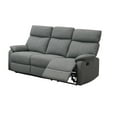 thumbnail image 5 of Contemporary Gray Motion Recliner 2pc Sofa Set Burlap Fabric Sofa And Chair Living Room Furniture, 5 of 8