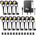 thumbnail image 1 of Luces para jardín SUNVIE, kit de 12 piezas, transformador de 300 W, 12-24 V, 1 of 8