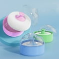 thumbnail image 6 of ACDANC Baby Powder Puff Box - Transparent Lid Talcum Powder Container with Soft Puff, 3.4 fl oz Compact Refillable Dispenser for Home & Travel Use, Child-Safe Plastic, For Adults & Kids, 6 of 7