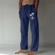 thumbnail image 1 of Pantalones largos para hombre, moda, estampados, casuales, cintura elástica con bolsillo, pantalones deportivos, pantalones de poliéster para hombre., 1 of 3